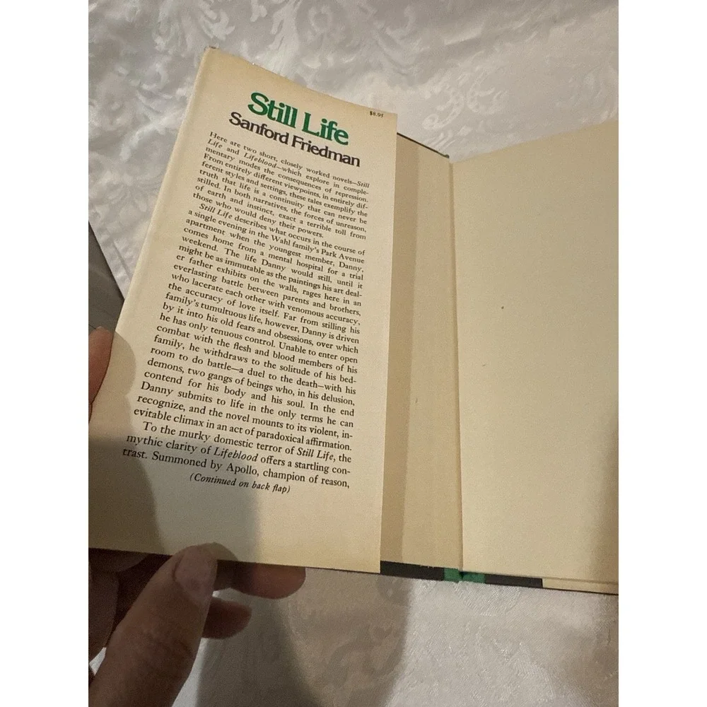 STILL LIFE: TWO SHORT NOVELS By Sanford Friedman‎ - Hardcover First Edition Book